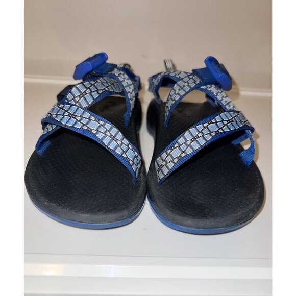 CHACO Youth Black Blue Outdoor Hike Performance Sandals Sz 2 - Picture 4 of 9
